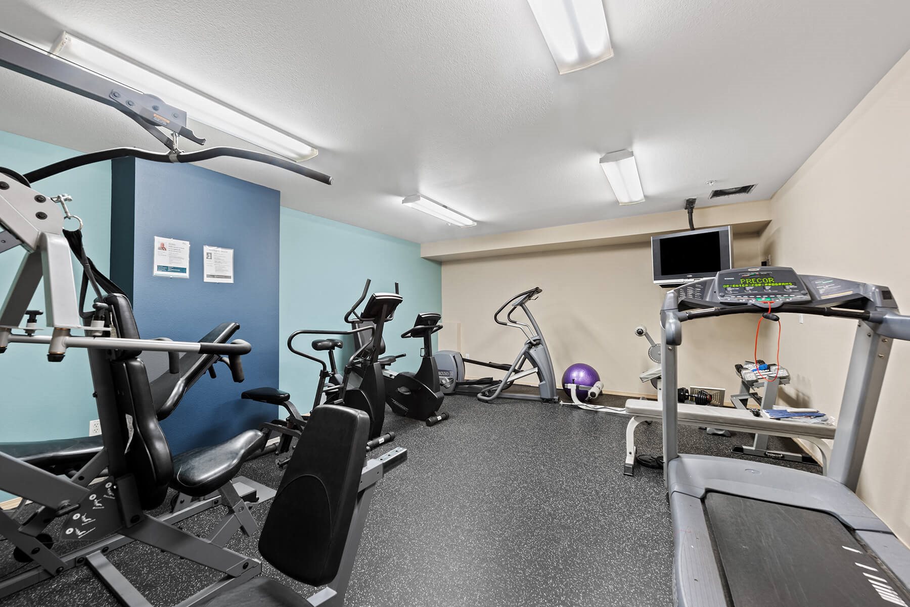 Fitness center at Washington Terance Apartments in Seattle WA